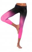 Marken-Leggings pink-schwarz