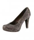 Marken-Leomuster-Pumps melba-grau