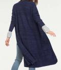 Marken-Long-Cardigan marine-melange Gr. M