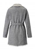 Marken-Longjacke grau