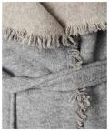 Marken-Longjacke grau