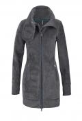 Marken-Longjacke grau