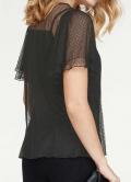 Marken-Meshshirt+Top »Layden« schwarz Gr. M