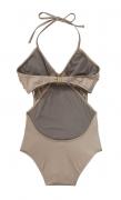 Marken-Monokini taupe