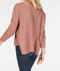 Marken-Oversized-Pullover rosenholz