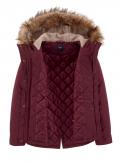 Marken-Parka New Starli weinrot