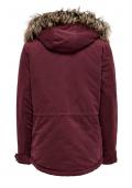 Marken-Parka New Starli weinrot