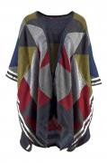 Marken-Poncho bunt