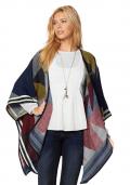 Marken-Poncho bunt