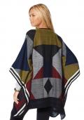 Marken-Poncho bunt