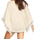 Marken-Poncho creme