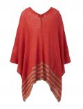 Marken-Poncho orange-sand