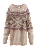 Marken-Pullover beige-mauve