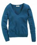 Marken-Pullover blau