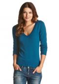 Marken-Pullover blau