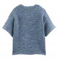 Marken-Pullover blau