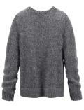 Marken-Pullover dunkelgrau