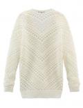 Marken-Pullover ecru