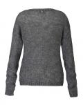 Marken-Pullover grau