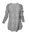 Marken-Pullover hellgrau Gr. L