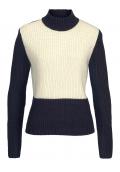 Marken-Pullover marine-ecru