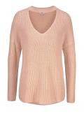 Marken-Pullover mit Cut-Out rosé