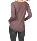 Marken-Pullover mit Kette mauve