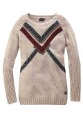 Marken-Pullover natur