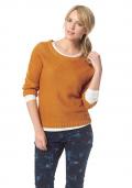 Marken-Pullover orange