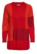 Marken-Pullover rot-koralle