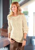 Marken-Pullover vanille