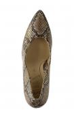 Marken-Pumps taupe-metallic