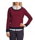 Marken-Ringelpullover marine-rot