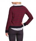 Marken-Ringelpullover marine-rot