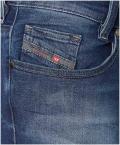 Marken-Röhren-Stretchjeans blau used