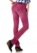 Marken-Röhrenjeans pink double Größe XS (34)