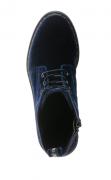 Marken-Samt-Schnürboots navy