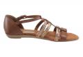 Marken-Sandalette braun-metallic