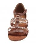 Marken-Sandalette braun-metallic