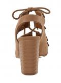 Marken-Sandalette cognac