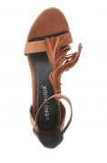 Marken-Sandalette cognac