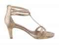 Marken-Sandalette gold