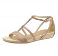 Marken-Sandalette mit Swarovski-Elements taupe Gr. 41