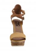 Marken-Sandalette sand-braun