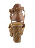 Marken-Sandalette sand-braun