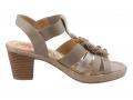 Marken-Sandalette taupe