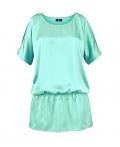 Marken-Satin-Tunika mint