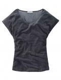 Marken-Shirt schwarz-silber