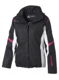 Marken-Skijacke schwarz-weiß-pink Größe 34