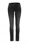 Marken-Skinny-Jeans schwarz-used W28/L30 inch